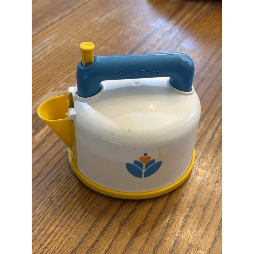 Fisher Price Fun with Food Whistling Tea Pot Kettle 80's Toy Vintage 1987